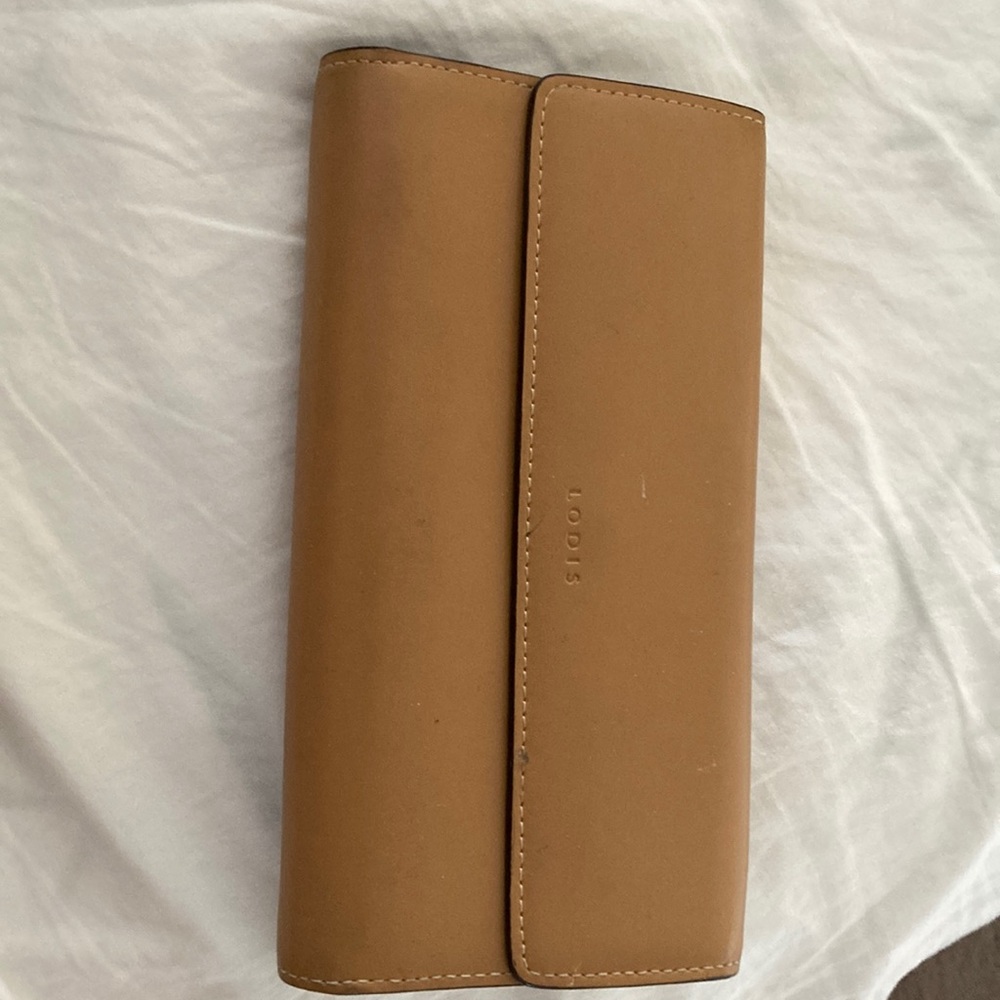 Lodis Tan Leather Wallet